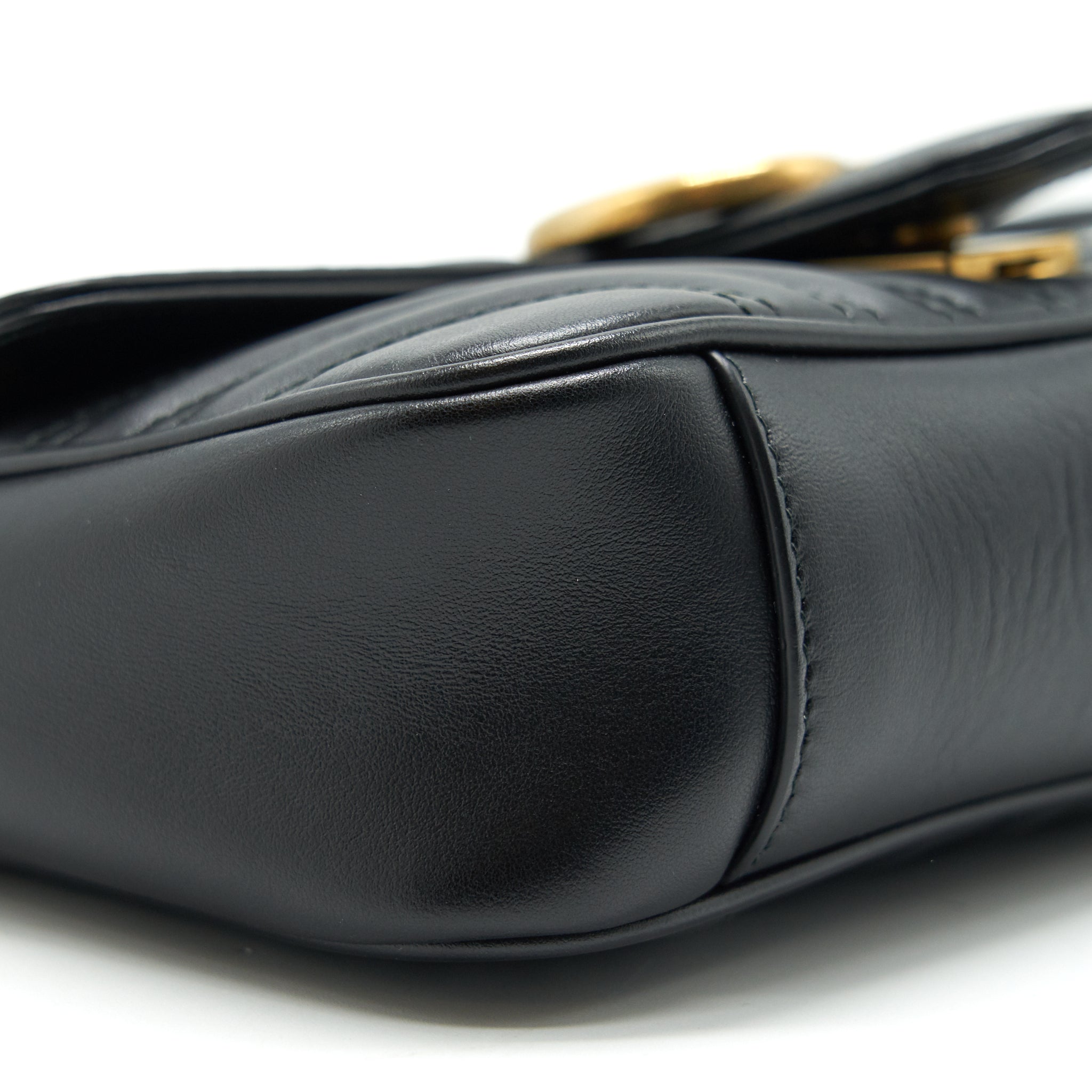 GUCCI GG MARMONT MINI BAG BLACK WITH