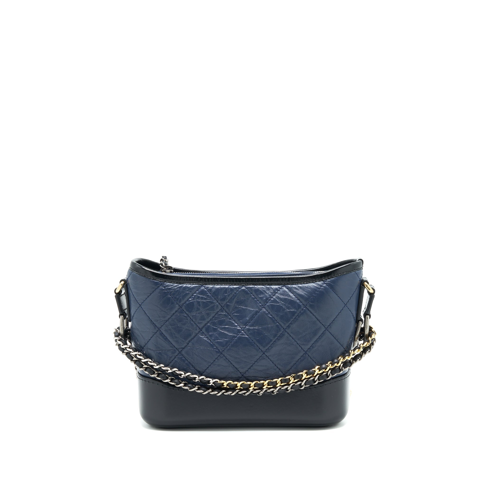Chanel Small Gabrielle Hobo Bag Black/ Navy