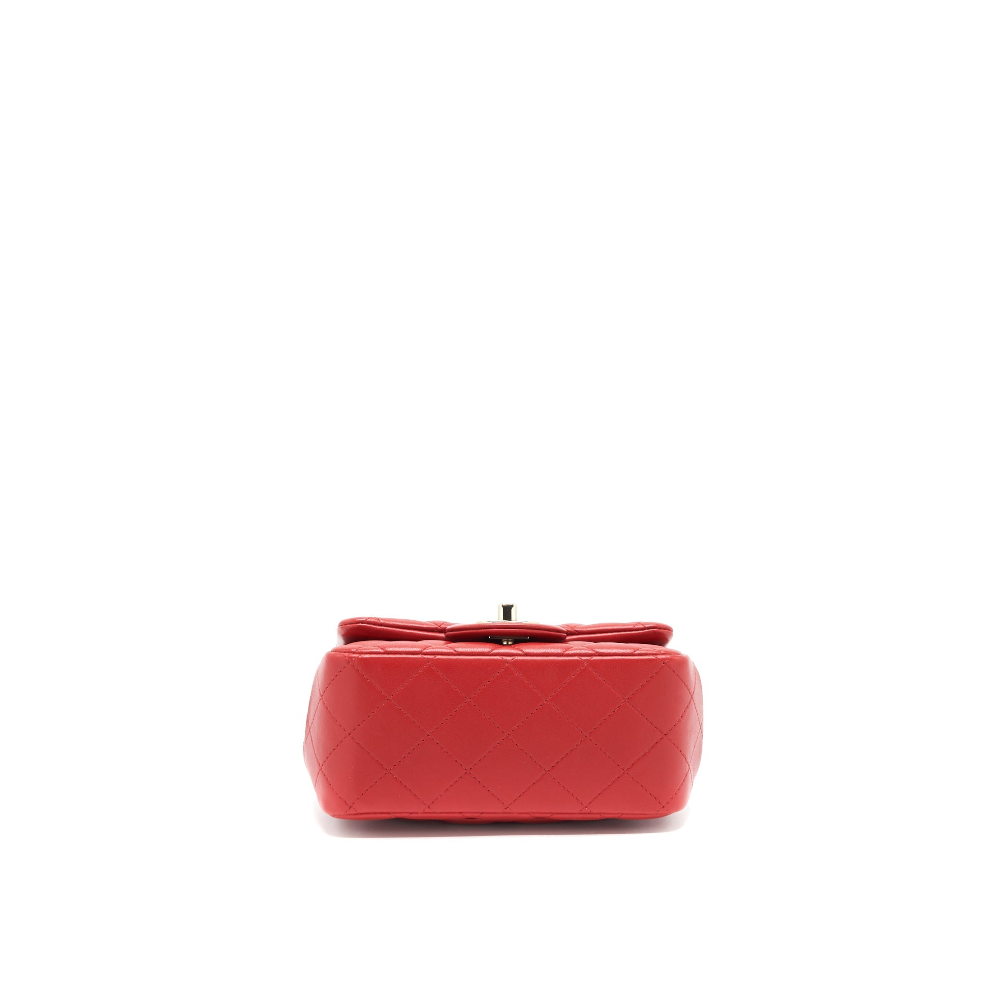 Chanel Mini Square Flap Bag Red L