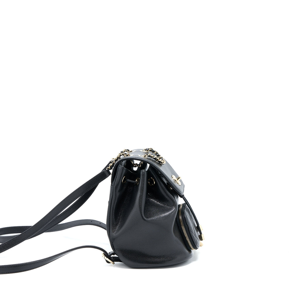 Chanel 22B Affinity Mini Backpack Caviar Black L(Microchip)