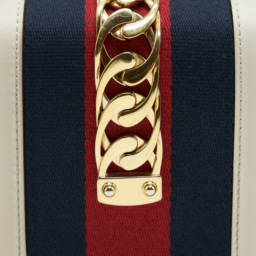 Gucci Mini Top Handle Sylvie Bag White