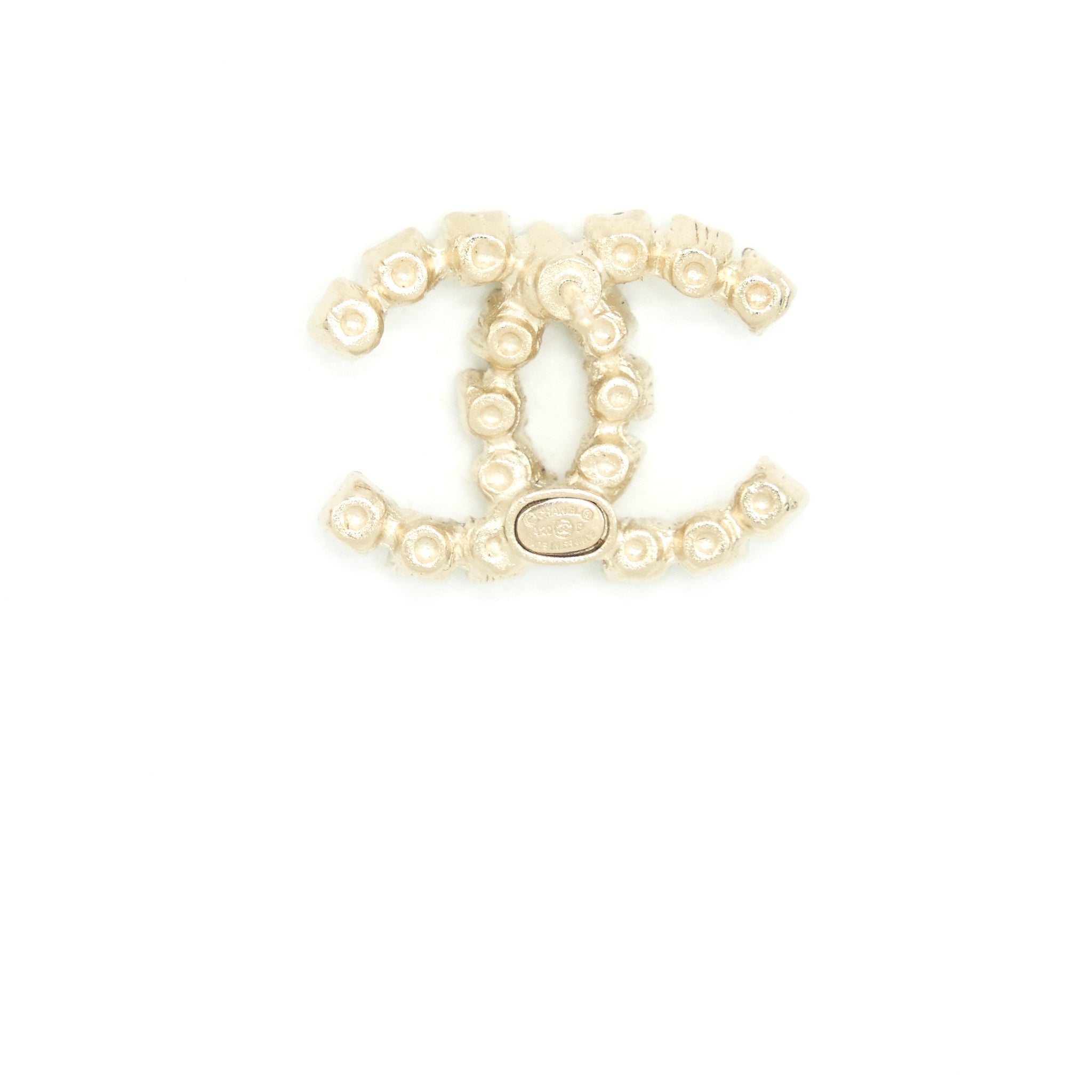 Chanel CC logo Crystal Earring L
