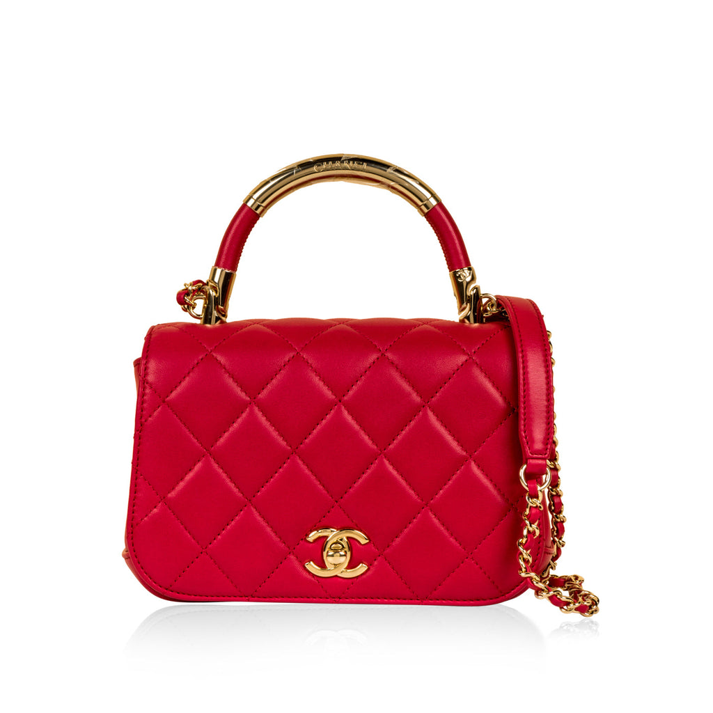 Chanel Chic Carry Top Handle Small - Fuschia