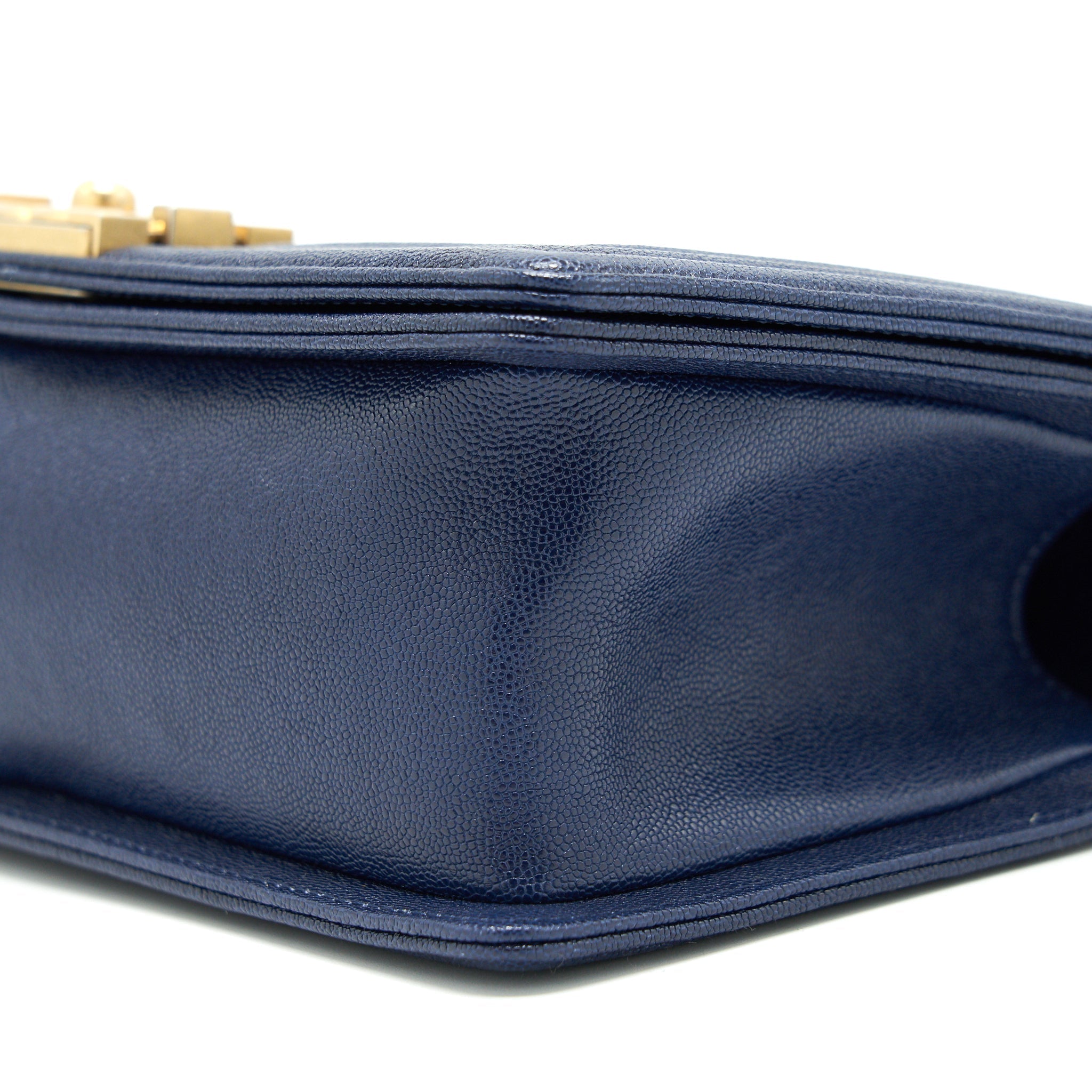 Chanel Boy Chanel Old Medium Caviar Navy with
