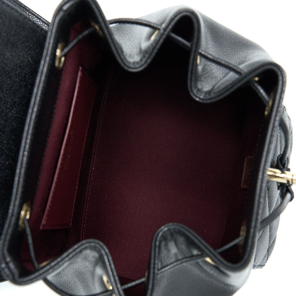 Chanel 22B Affinity Mini Backpack Caviar Black L(Microchip)