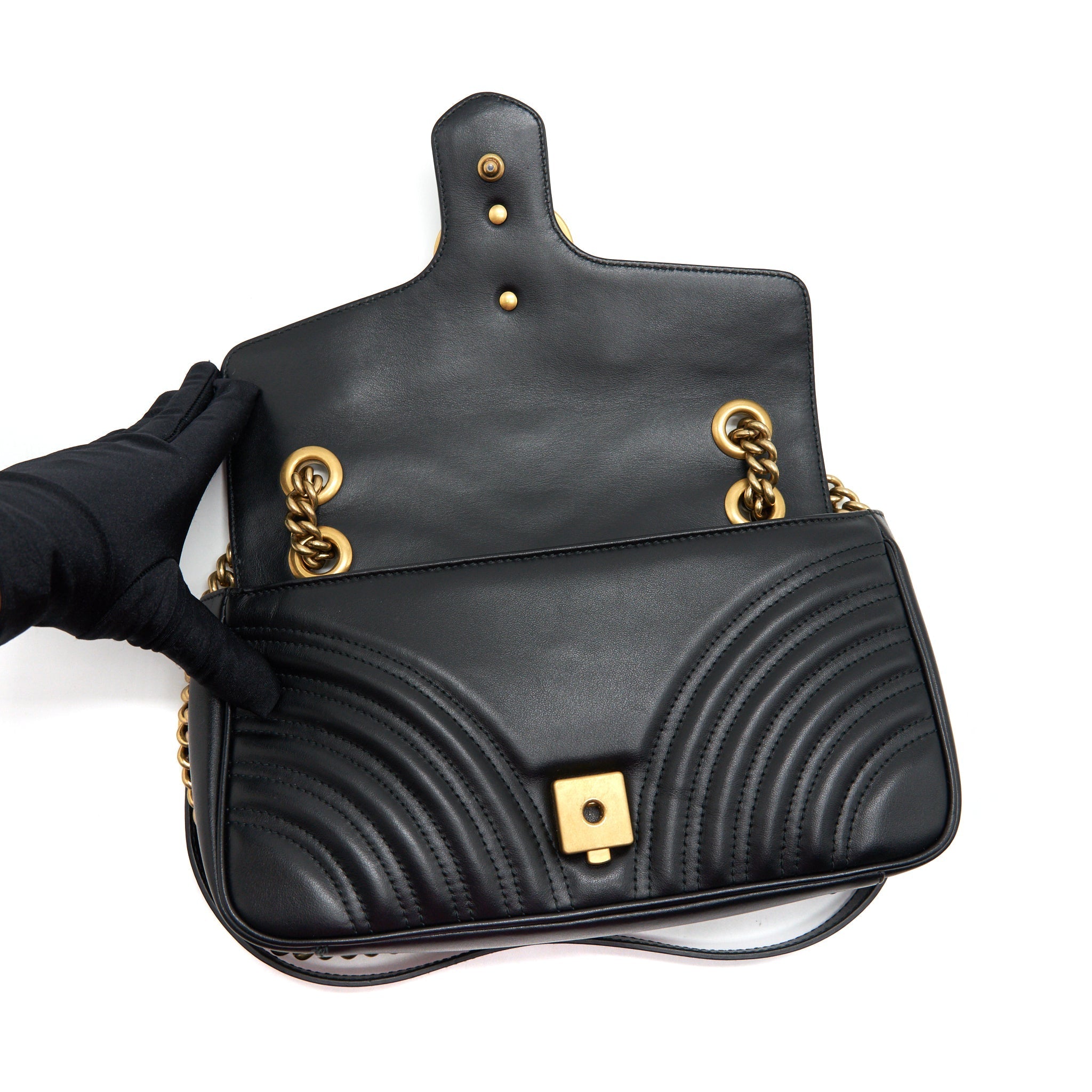 Gucci GG Marmont Shoulder Bag 26cm Black with