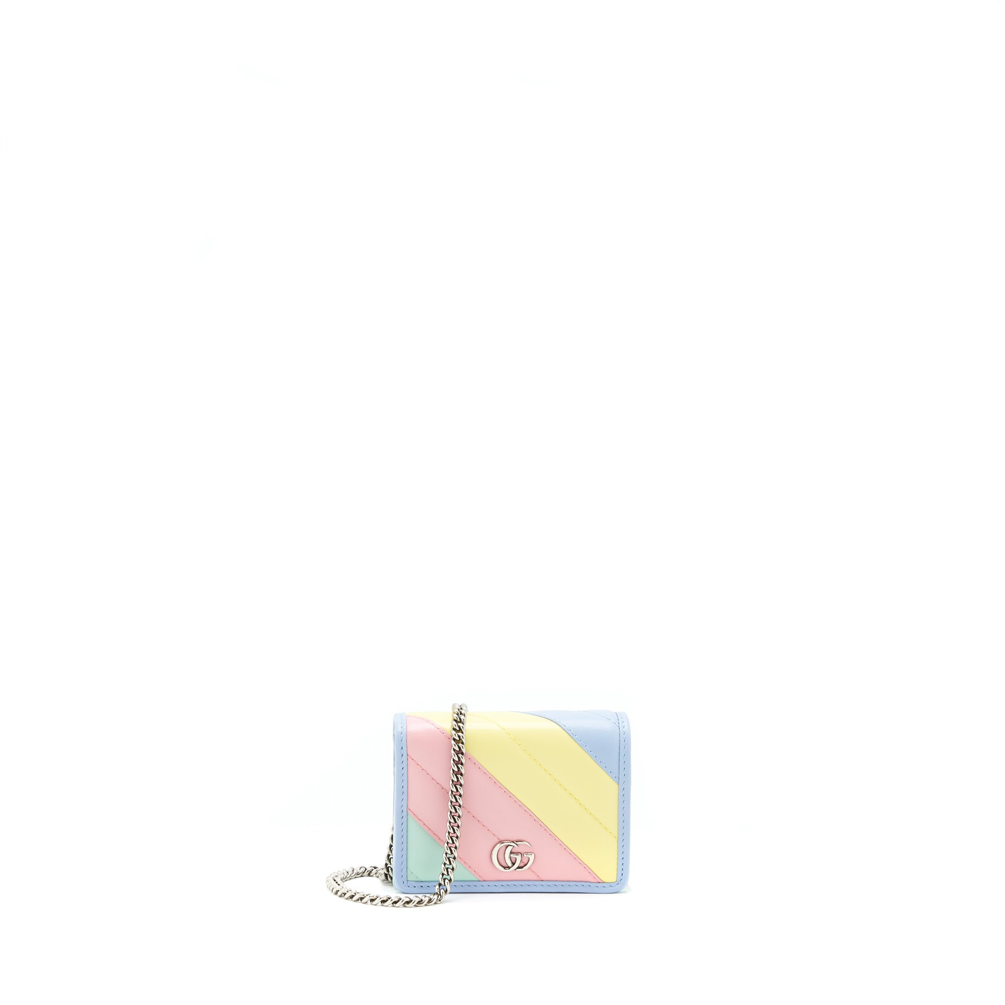 Gucci Pastel Marmont holder on Chain SHW