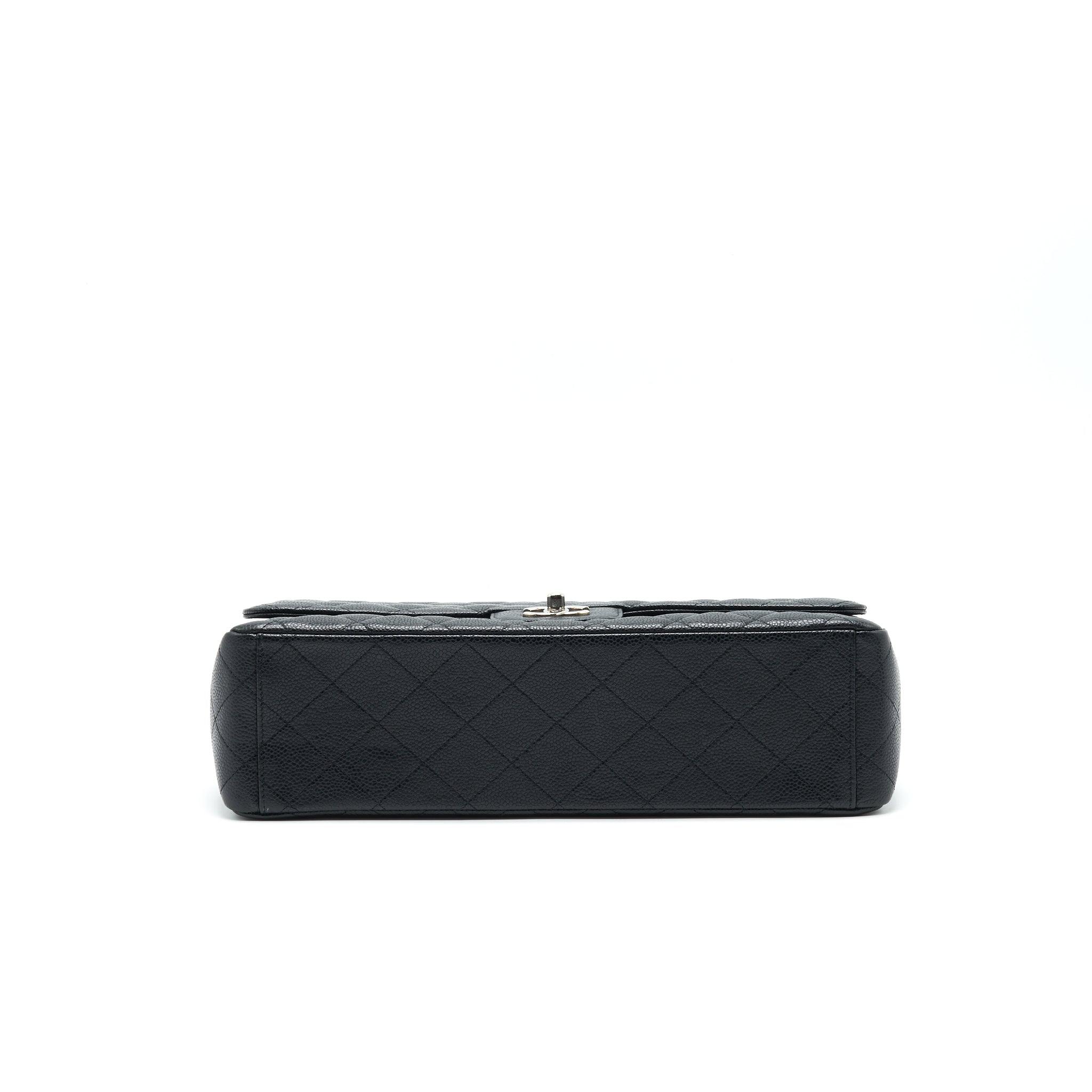 CHANEL CAVIER CLASSIC MAXI SINGLE FLAP BAG BLACK