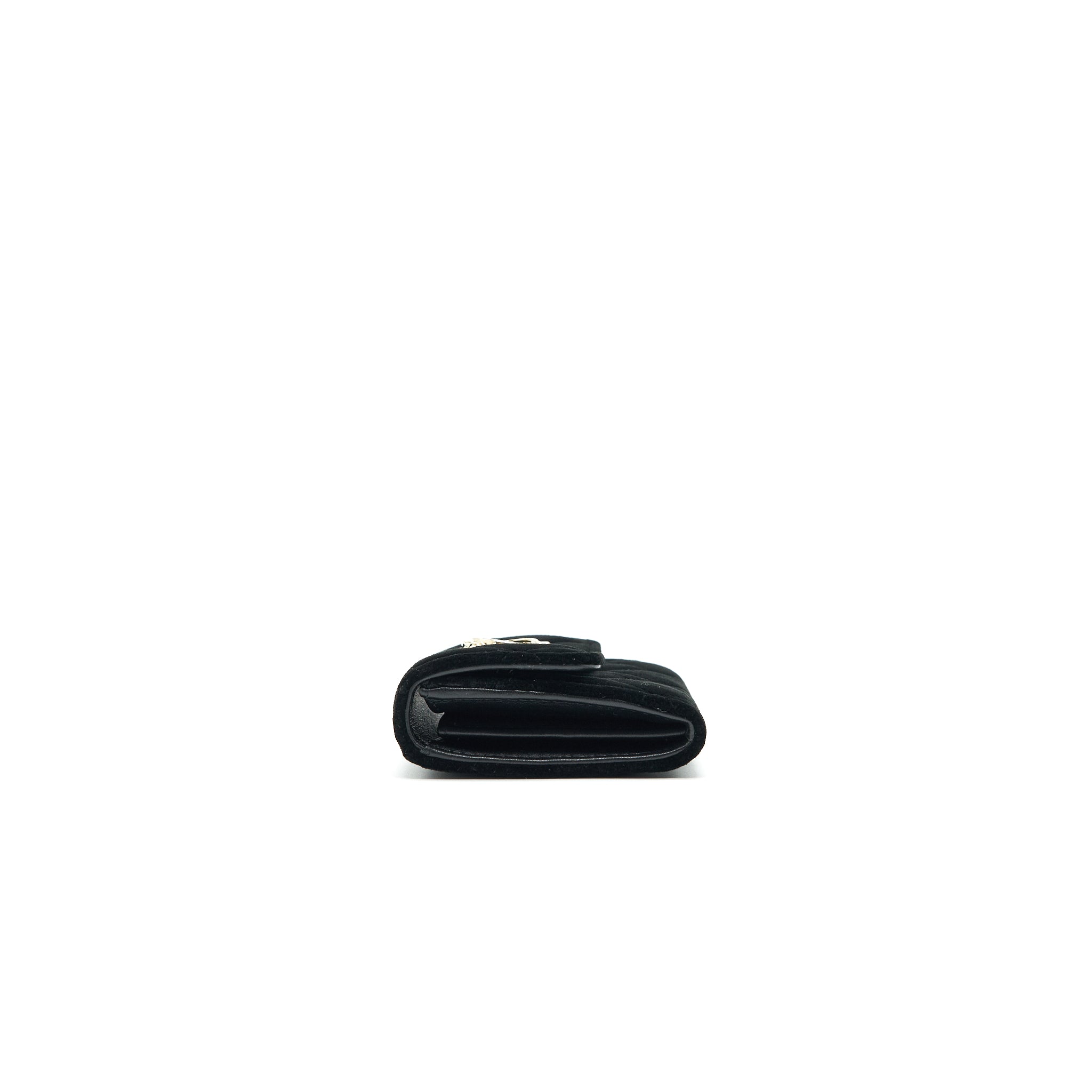 Chanel 21A velvet CC Crystal Logo  Holder
