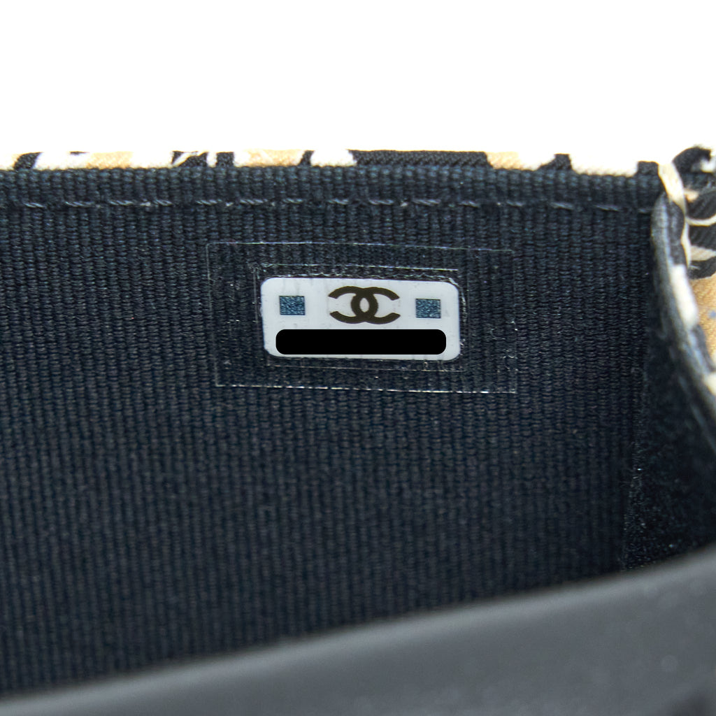 Chanel Mini Clutch With Chains Fabric Multicolour L (Microchip)