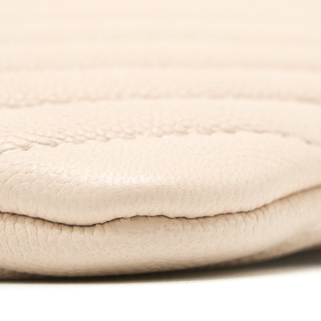 Chanel Clutch Chevron Caviar Beige