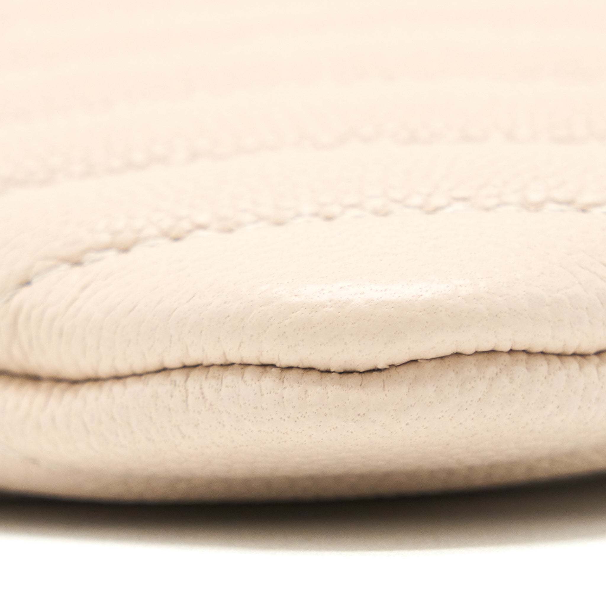 Chanel Clutch Chevron Caviar Beige