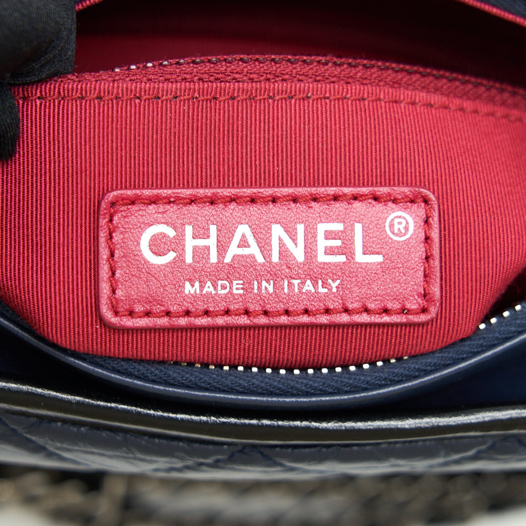 Chanel Small Gabrielle Hobo Bag Black/ Navy