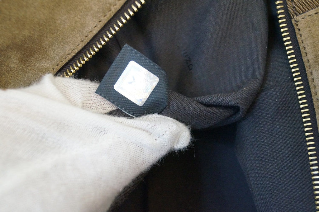 Fendi Pecan Canvas Leather Black/Brown Shoulder Bag