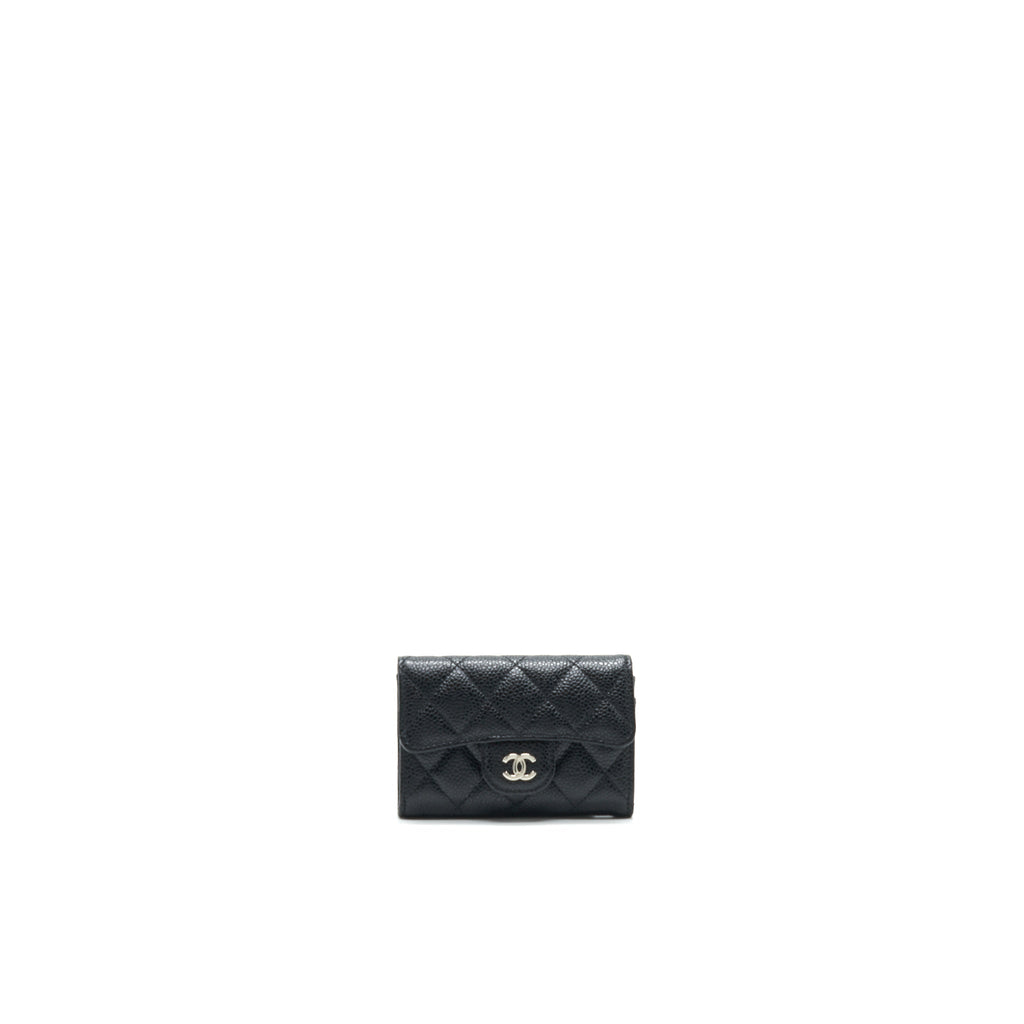 CHANEL Classic  Holder Caviar Black