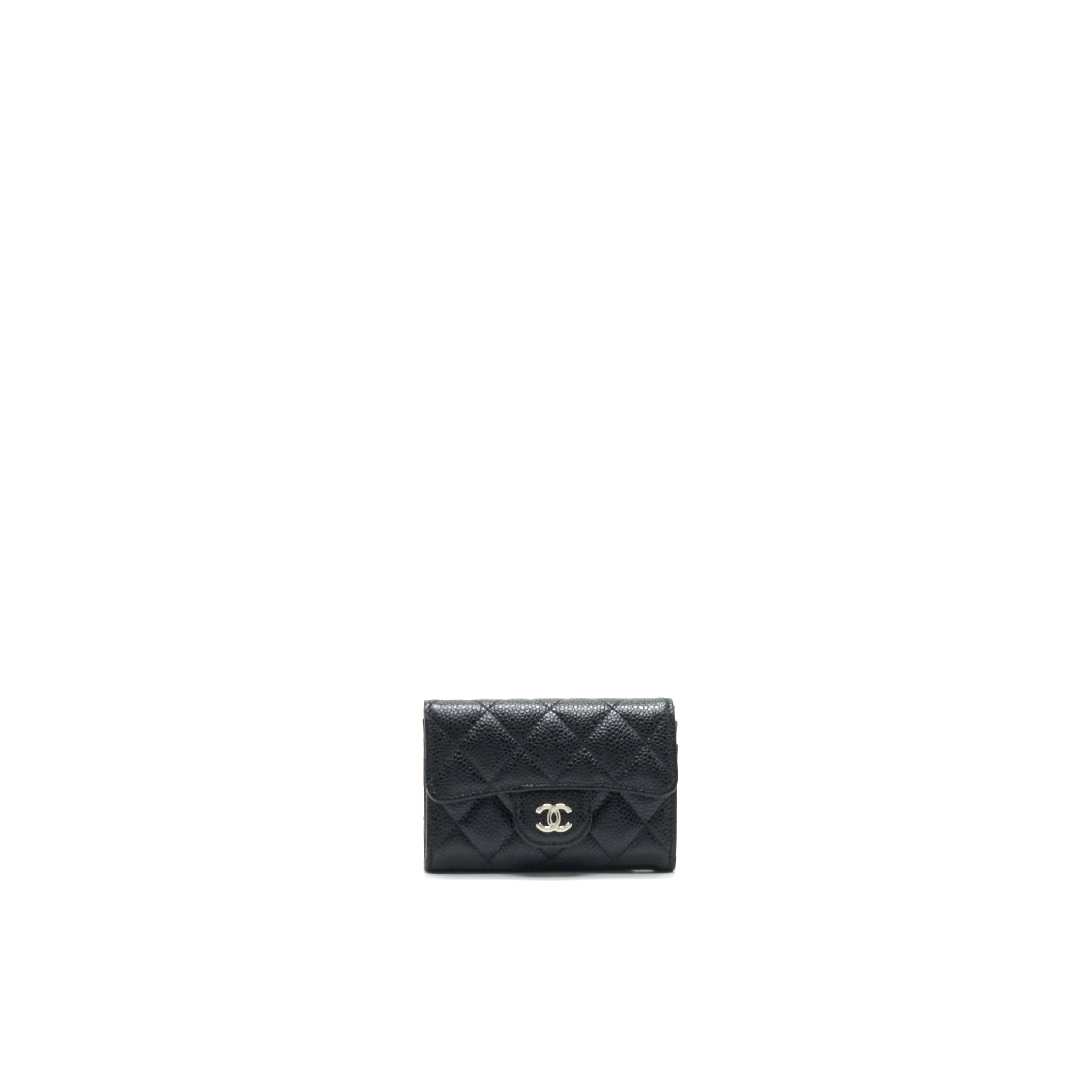 CHANEL Classic  Holder Caviar Black