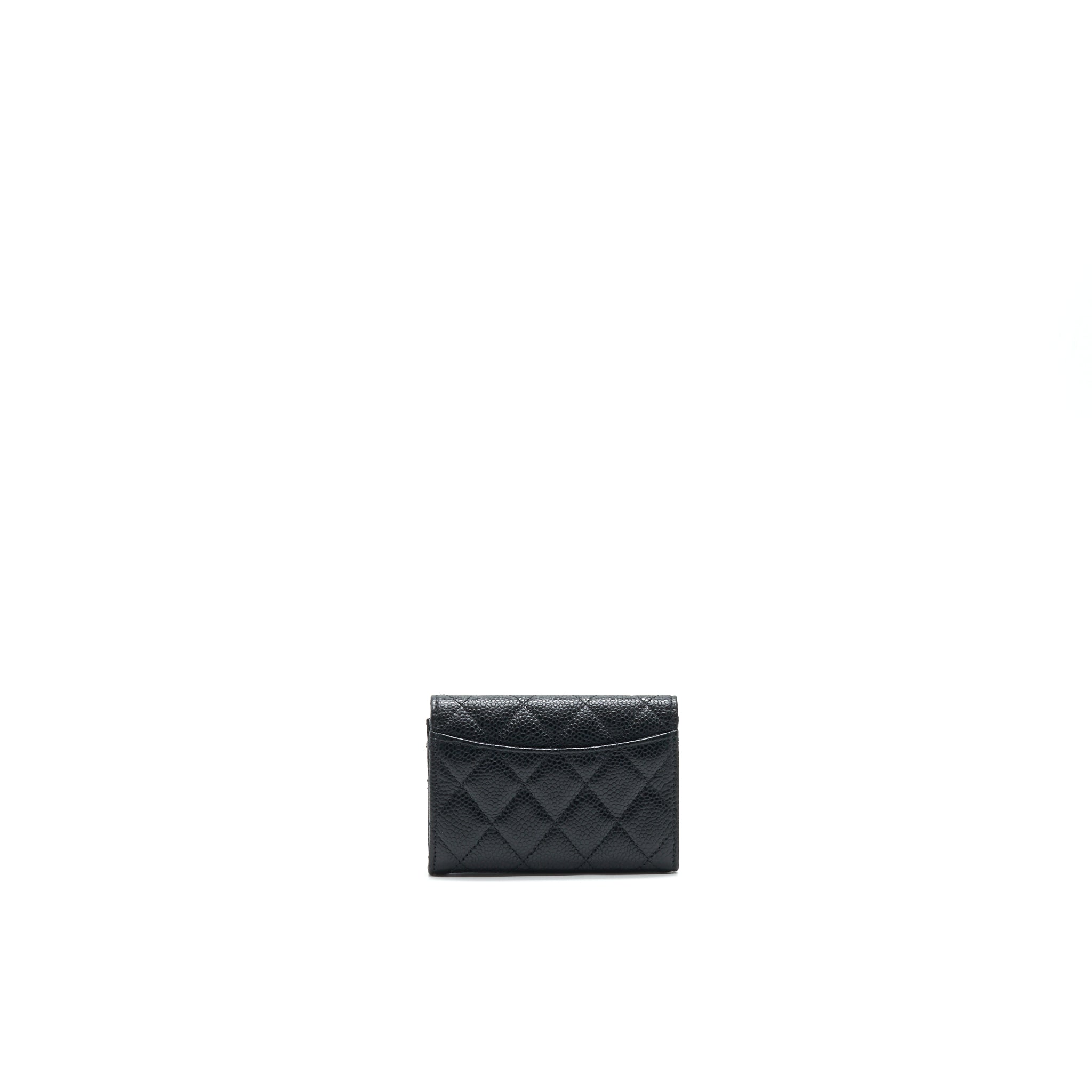 CHANEL Classic  Holder Caviar Black
