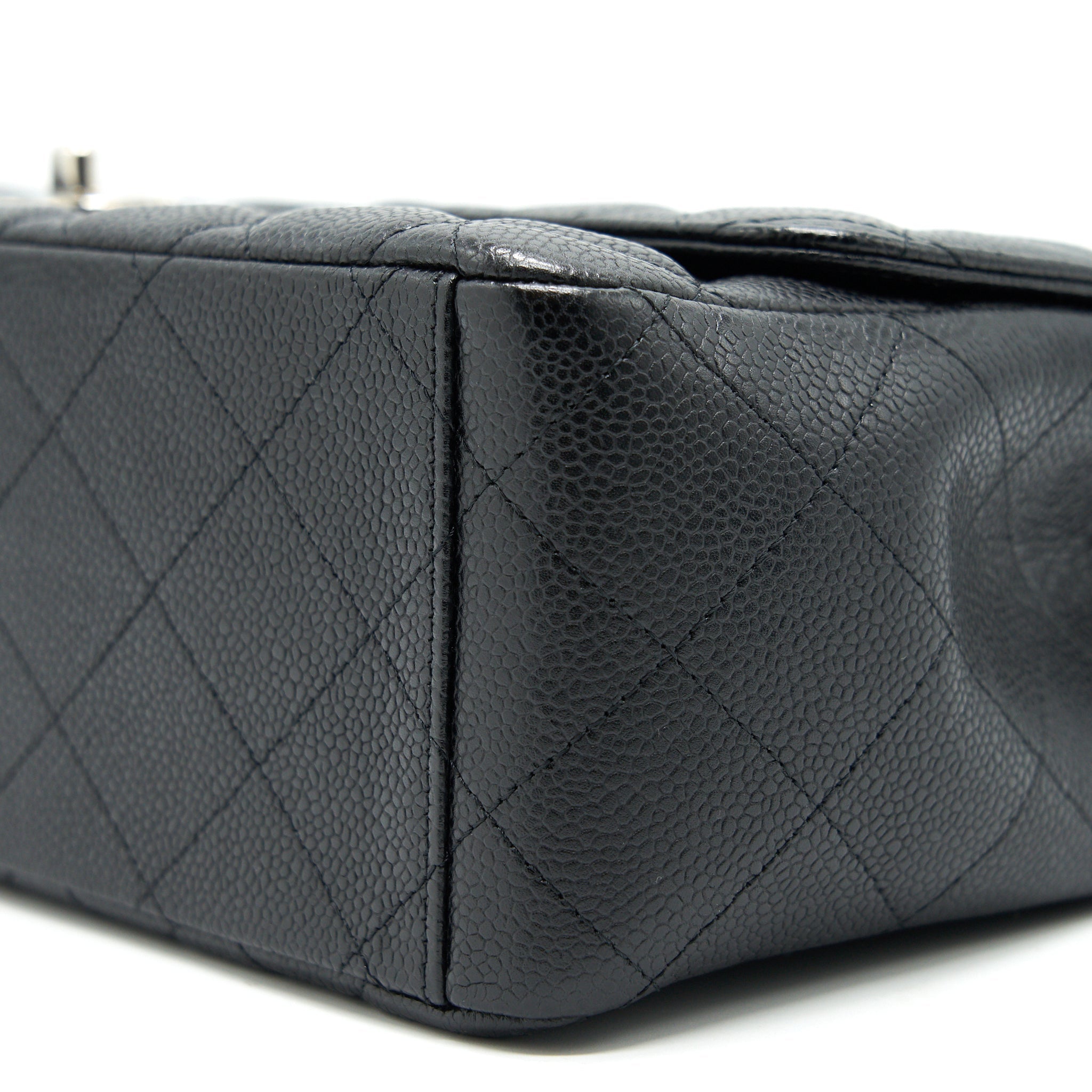 CHANEL CAVIER CLASSIC MAXI SINGLE FLAP BAG BLACK