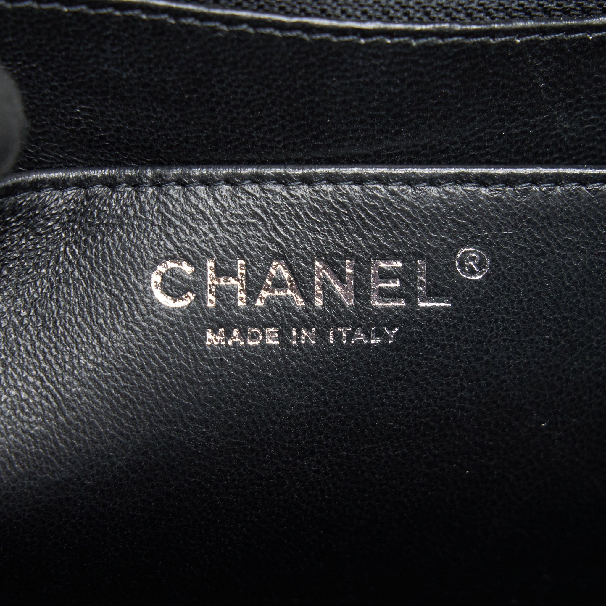 CHANEL CAVIER CLASSIC MAXI SINGLE FLAP BAG BLACK