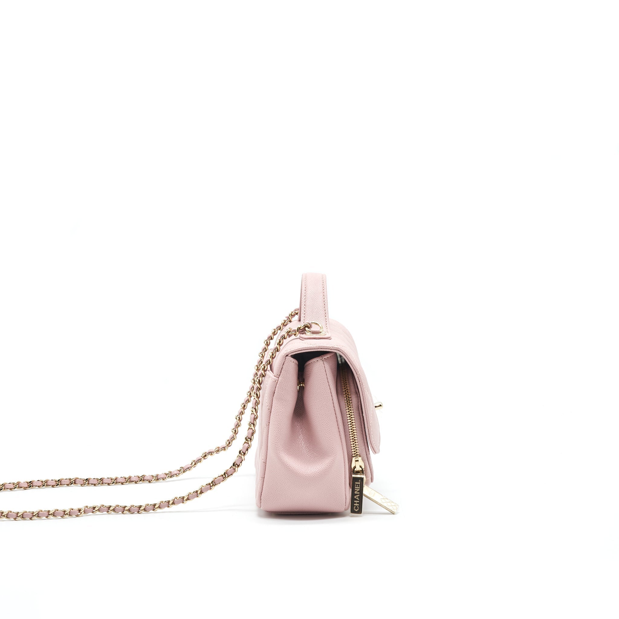 CHANEL BUSINESS AFFINITY FLAP BAG QUILTED CAVIAR SMALL IN SMALL