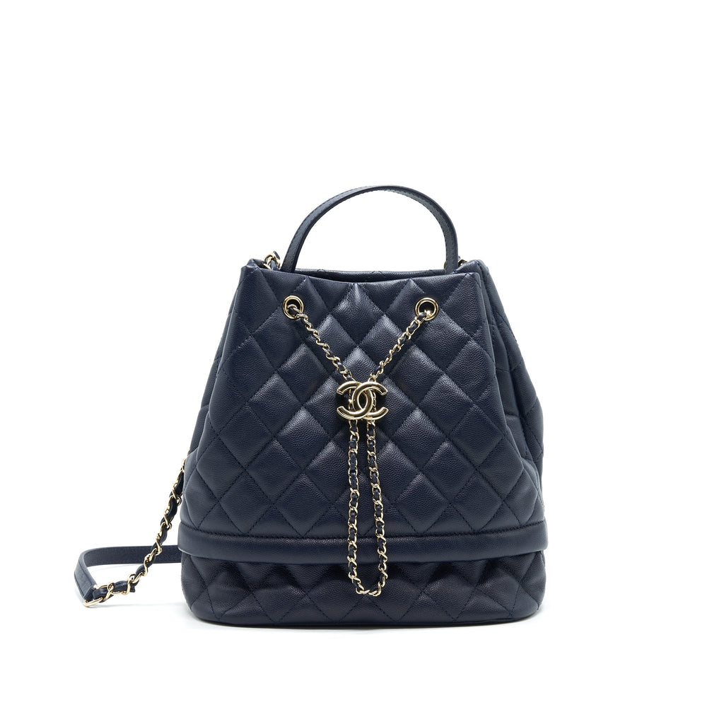 CHANEL BUCKET BAG IN Navy