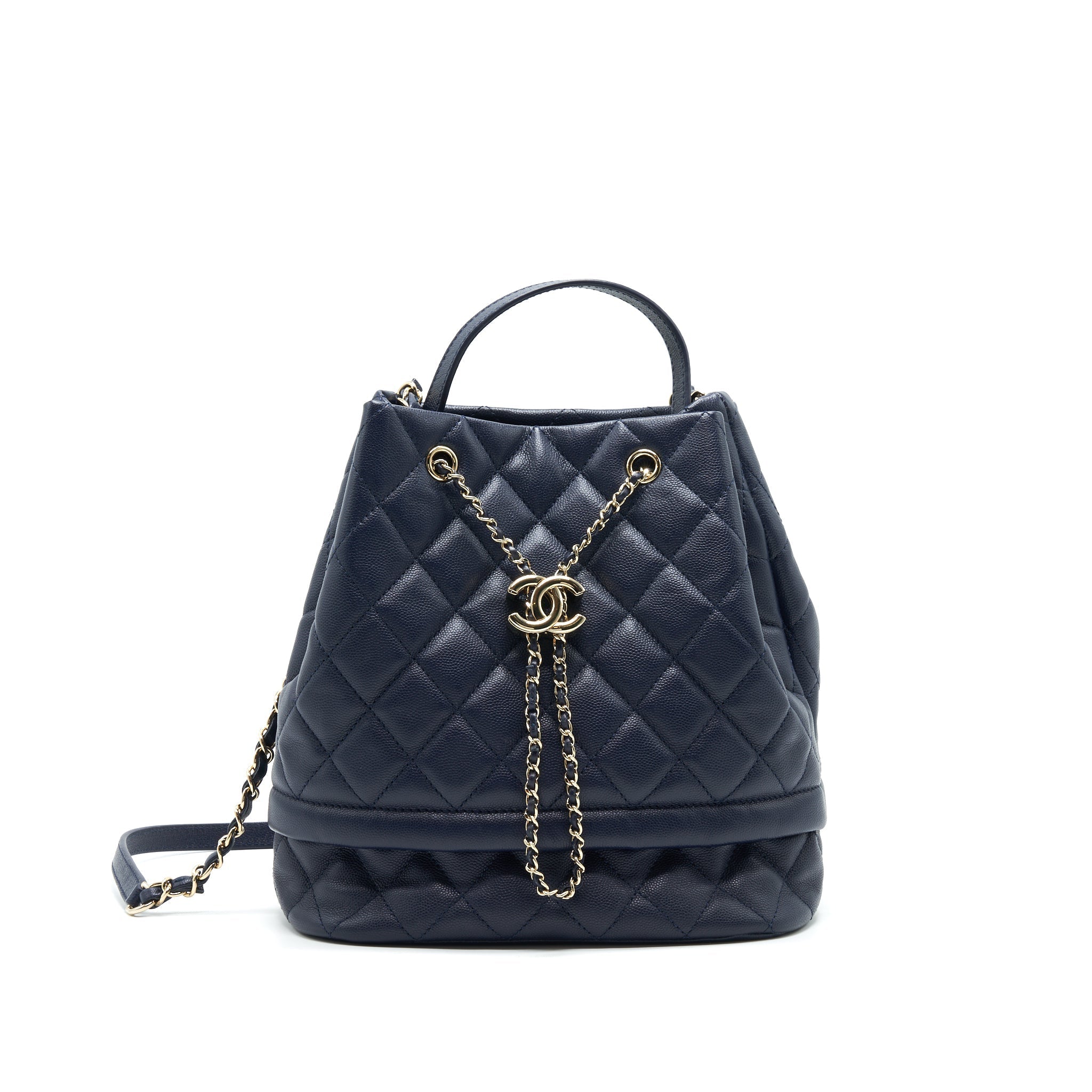 CHANEL BUCKET BAG IN Navy