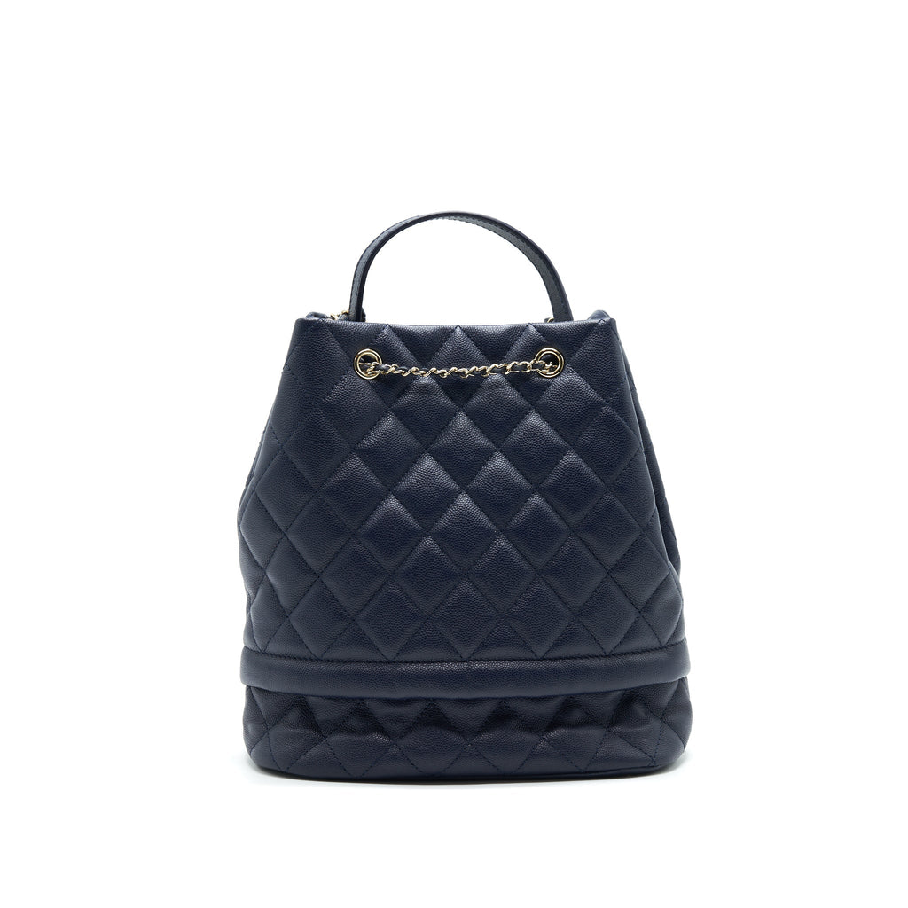 CHANEL BUCKET BAG IN Navy
