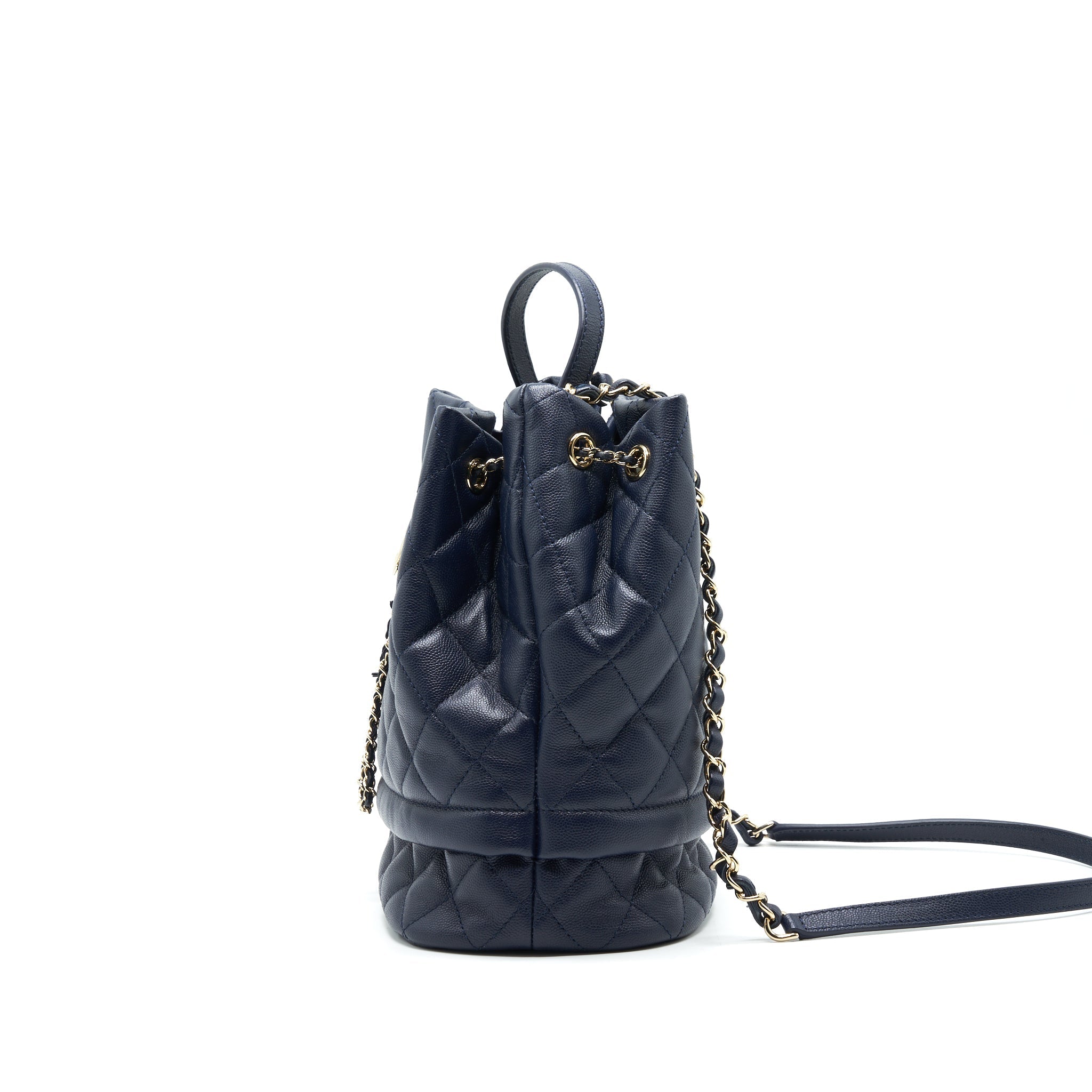 CHANEL BUCKET BAG IN Navy