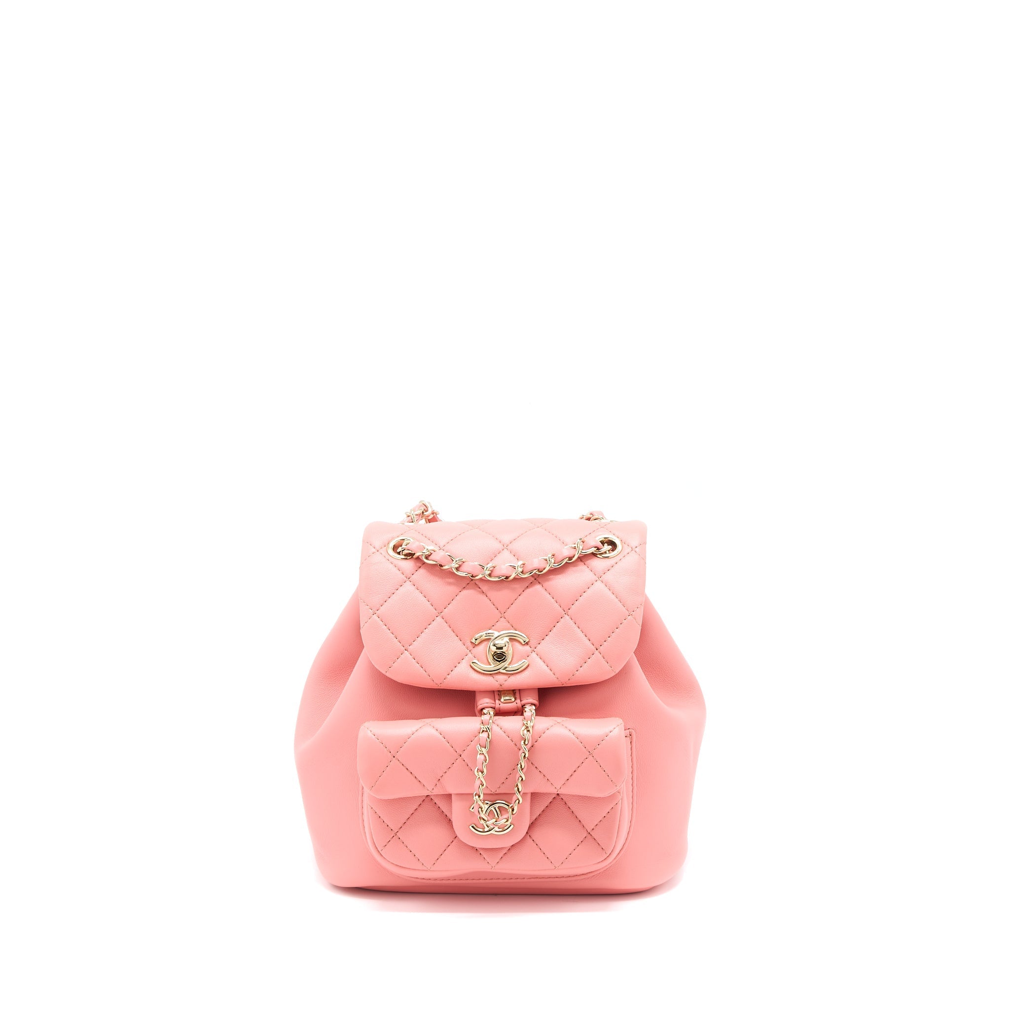 Chanel Duma Mini Backpack Lambskin Pink L(Microchip)
