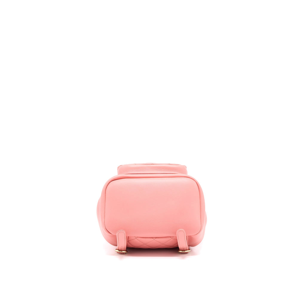 Chanel Duma Mini Backpack Lambskin Pink L(Microchip)