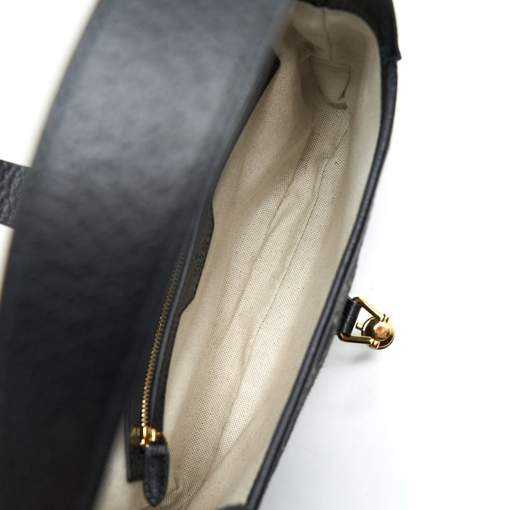 Gucci Jackie 1961 Small Shoulder Bag Denim/Leather Black
