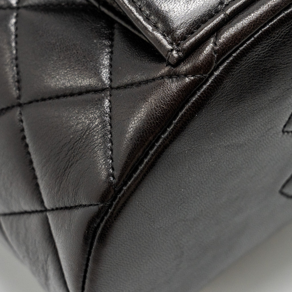 Chanel Vintage Duma Backpack Lambskin Black