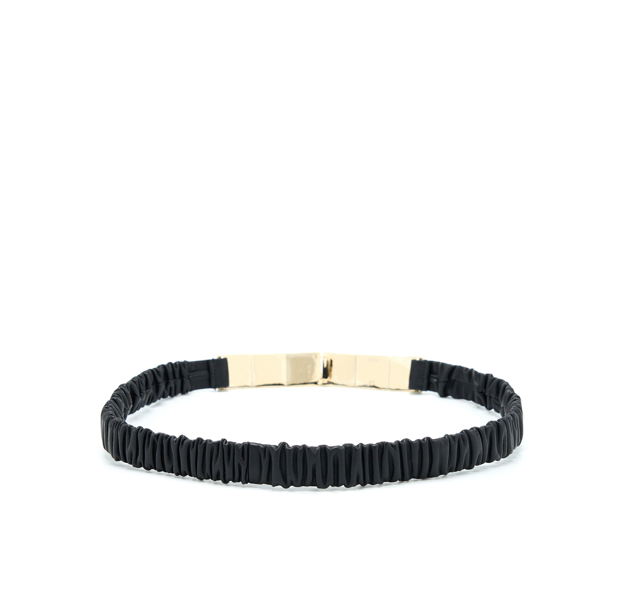 Chanel Belt Lambskin, Metal & Resin Black & White L