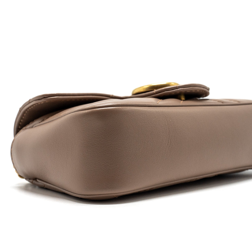 Gucci GG Marmont Super Mini Bag Calfskin Beige