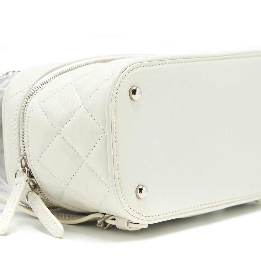 Chanel PVC Aquarium Backpack Aged Calfskin White