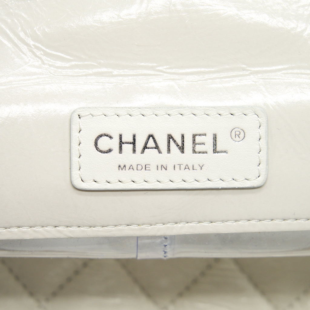 Chanel PVC Aquarium Backpack Aged Calfskin White