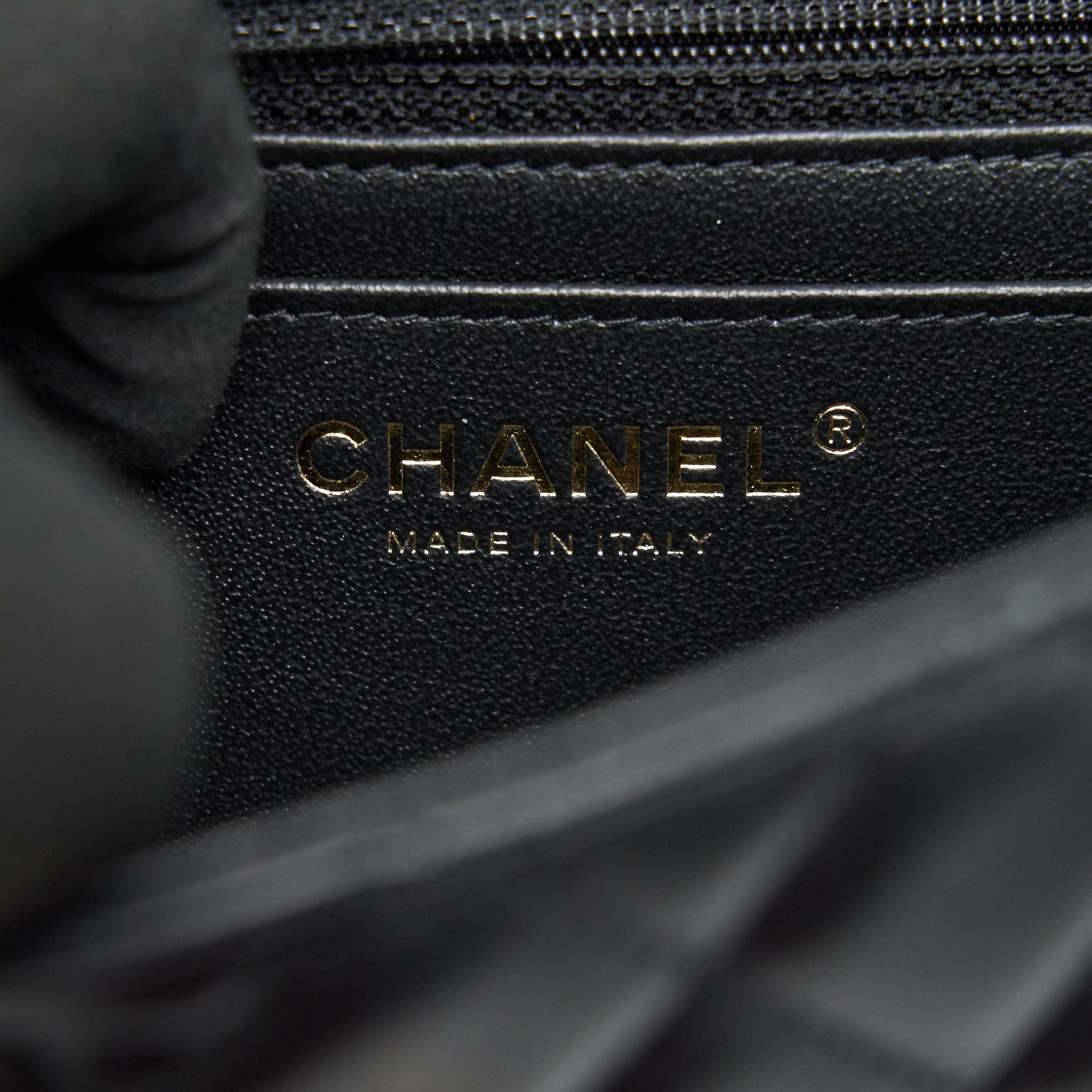 Chanel Mini Rectangular Flap Bag Black L LAMBSKIN