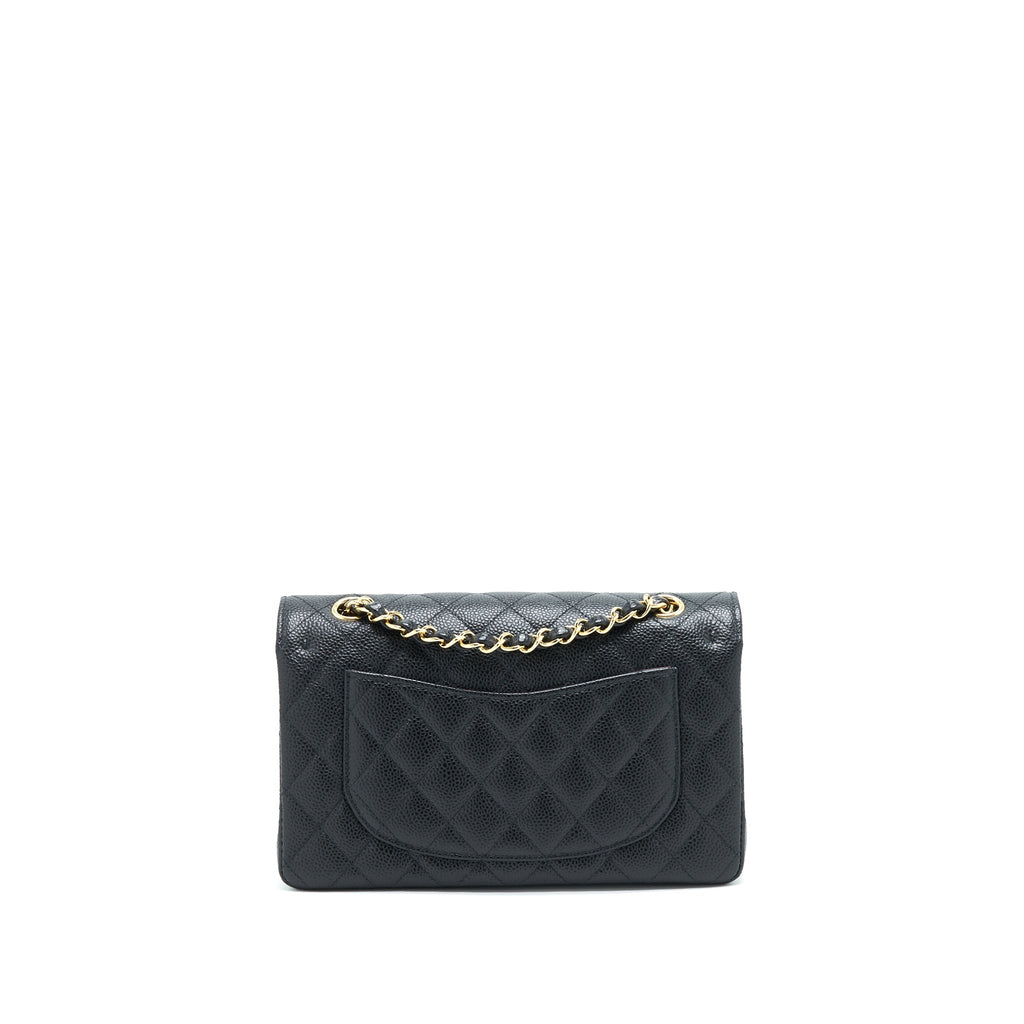 Chanel Small Classic Double Flap Caviar Black