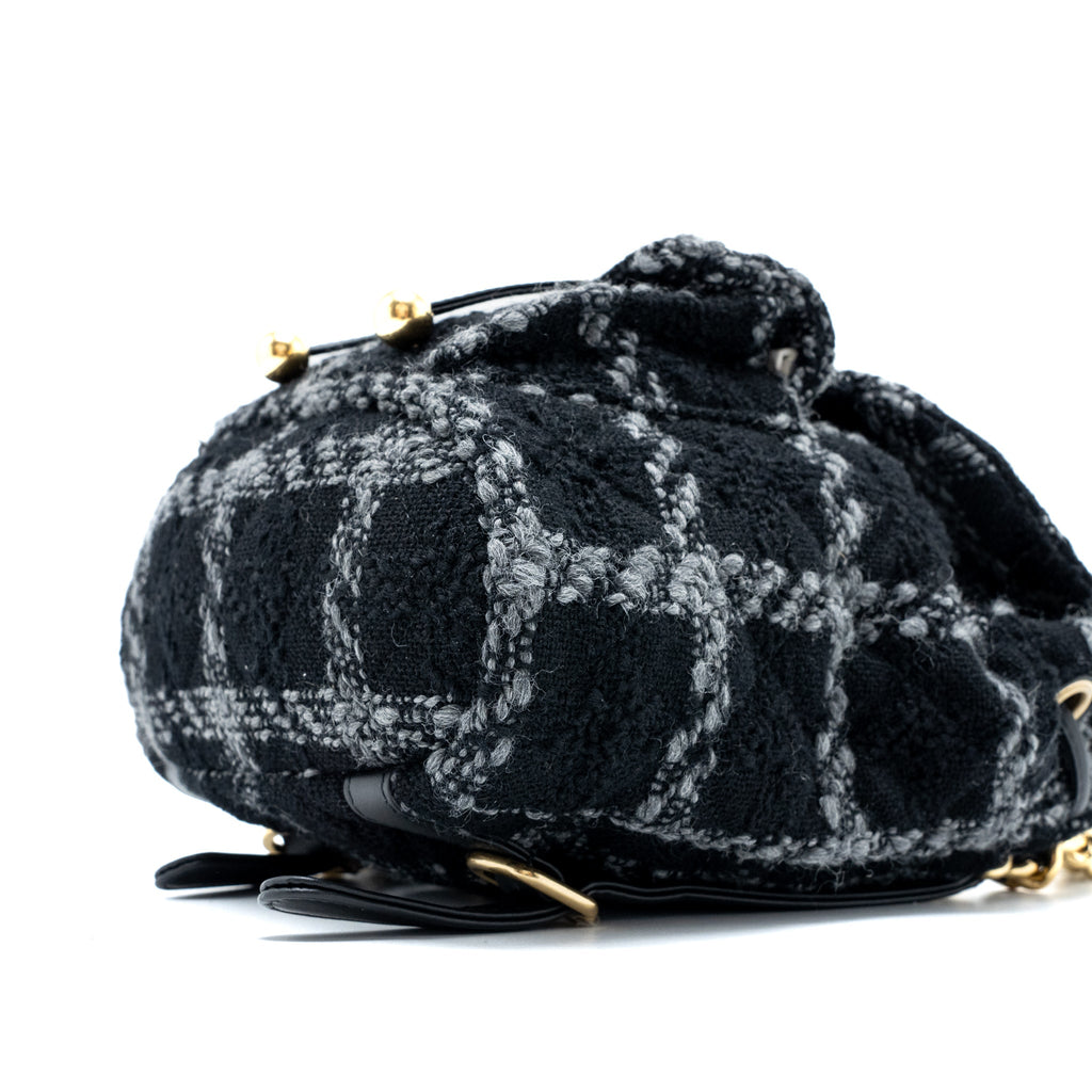 Chanel Duma Backpack Tweed Multicoloured Brushed  (Microchip)