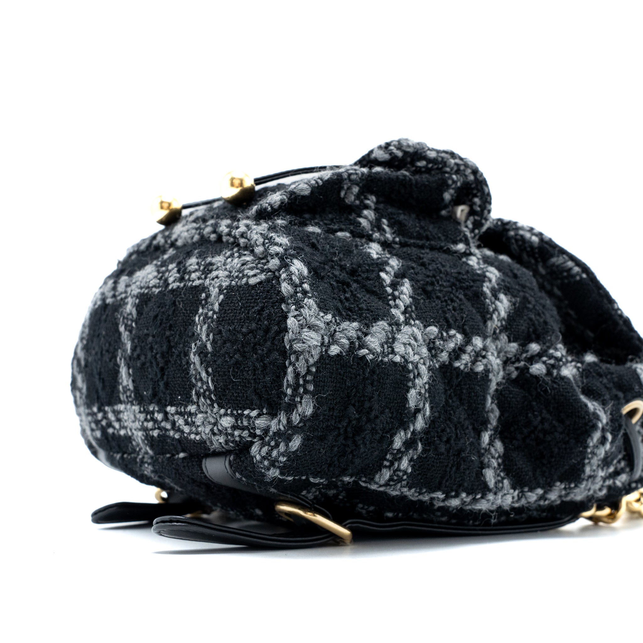 Chanel Duma Backpack Tweed Multicoloured Brushed  (Microchip)