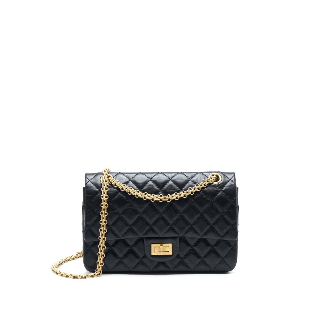 Chanel Small Reissue 2.55 Flap Bag Black Brushed