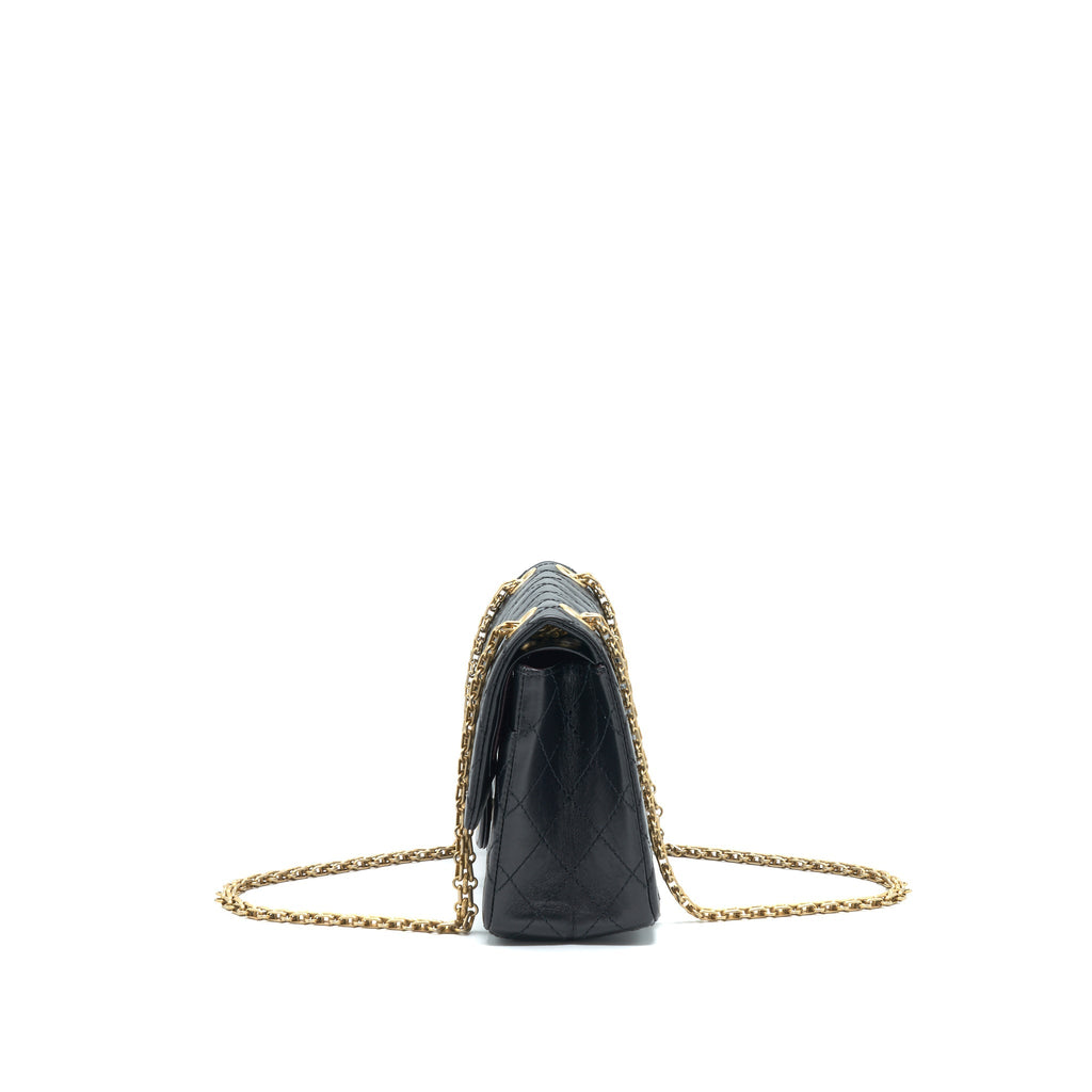 Chanel Small Reissue 2.55 Flap Bag Black Brushed