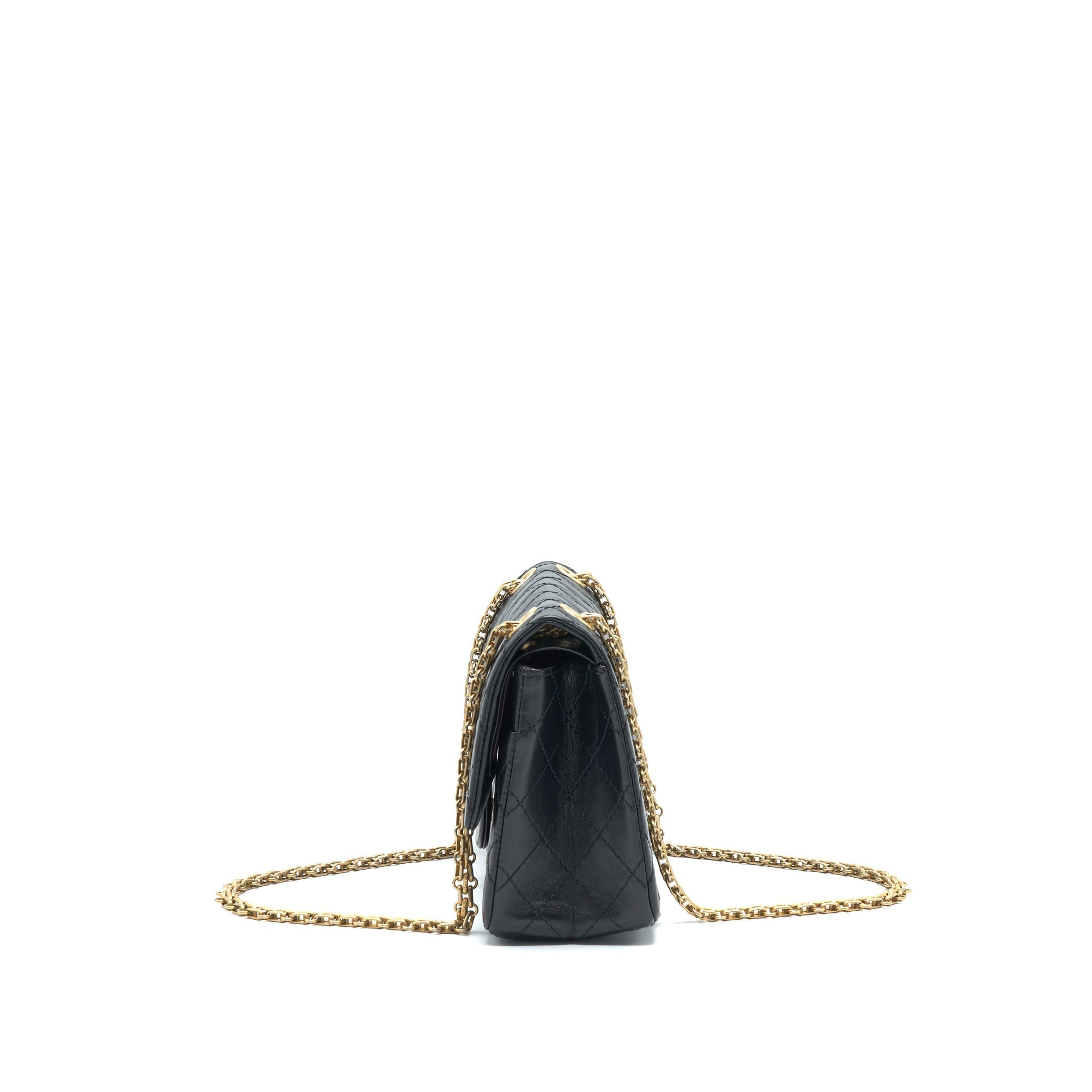 Chanel Small Reissue 2.55 Flap Bag Black Brushed