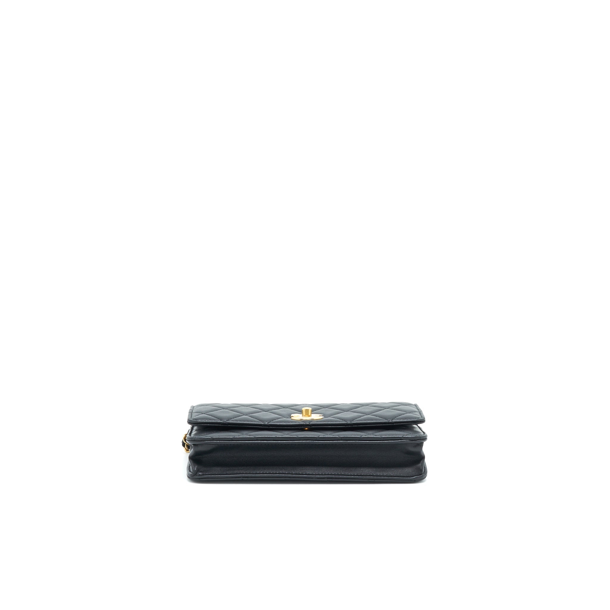 Chanel Pearl Crush Wallet On Chain Black  (Micrichip)