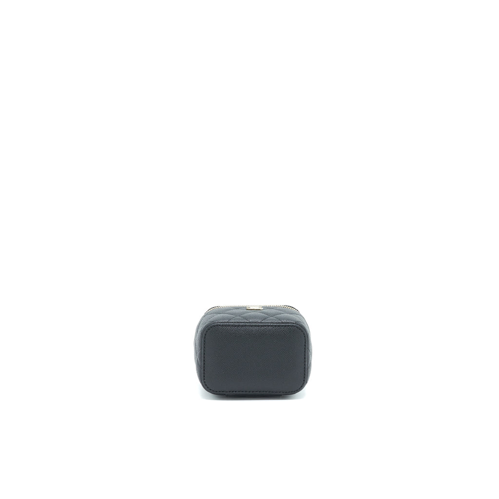 Chanel 22C Mini Vanity With Chain Black Caviar L