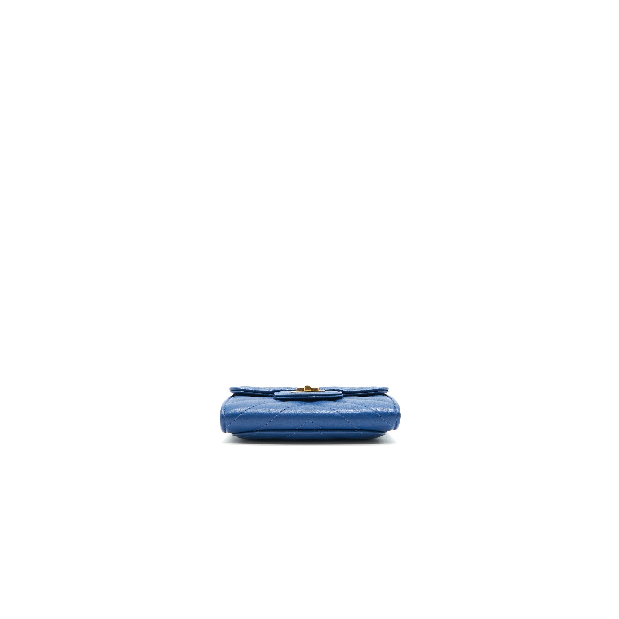 Chanel Chevron 2.55 reissue  Holder Blue