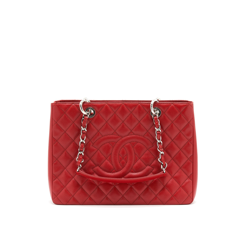 Chanel Grand Shopping Tote caviar Red with