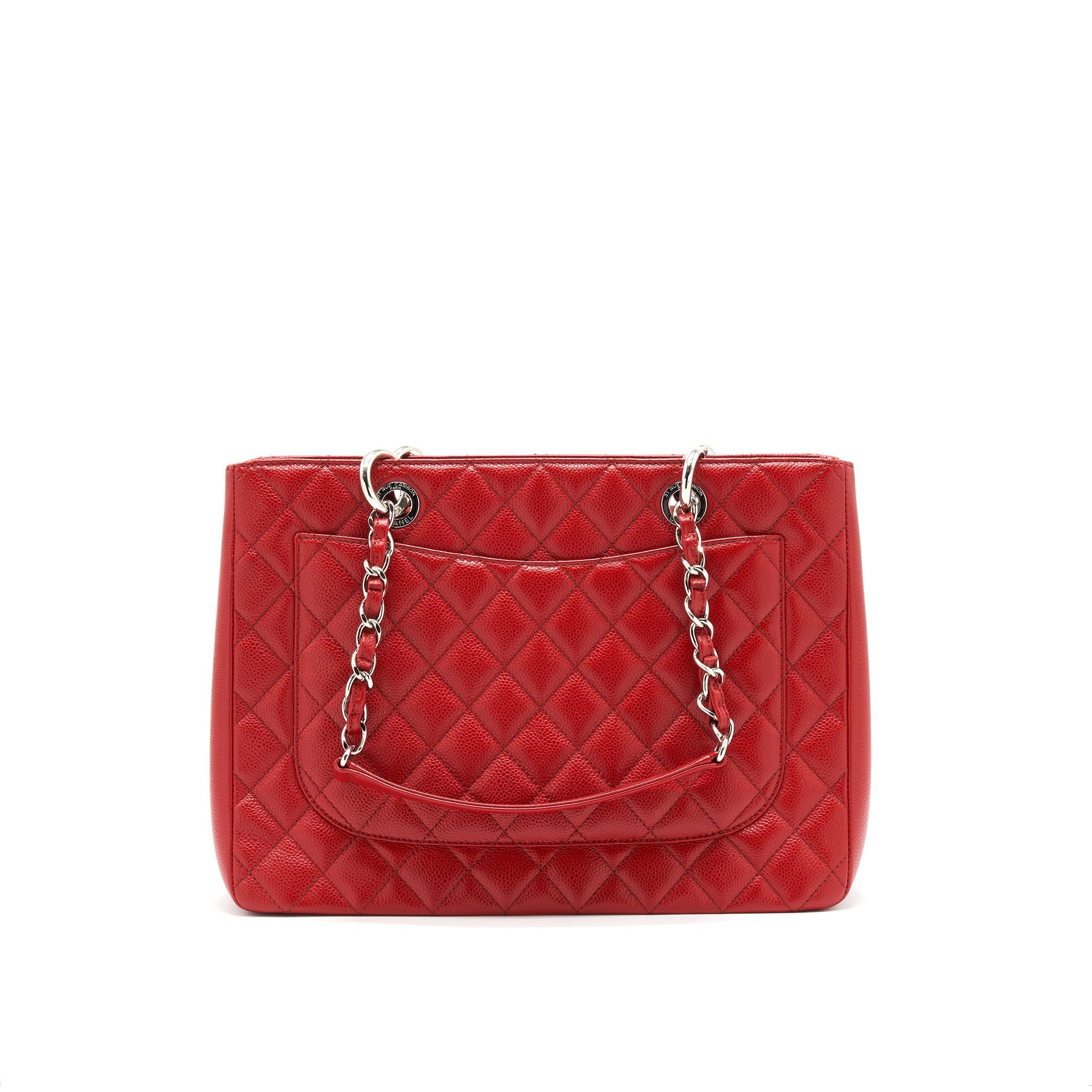 Chanel Grand Shopping Tote caviar Red with