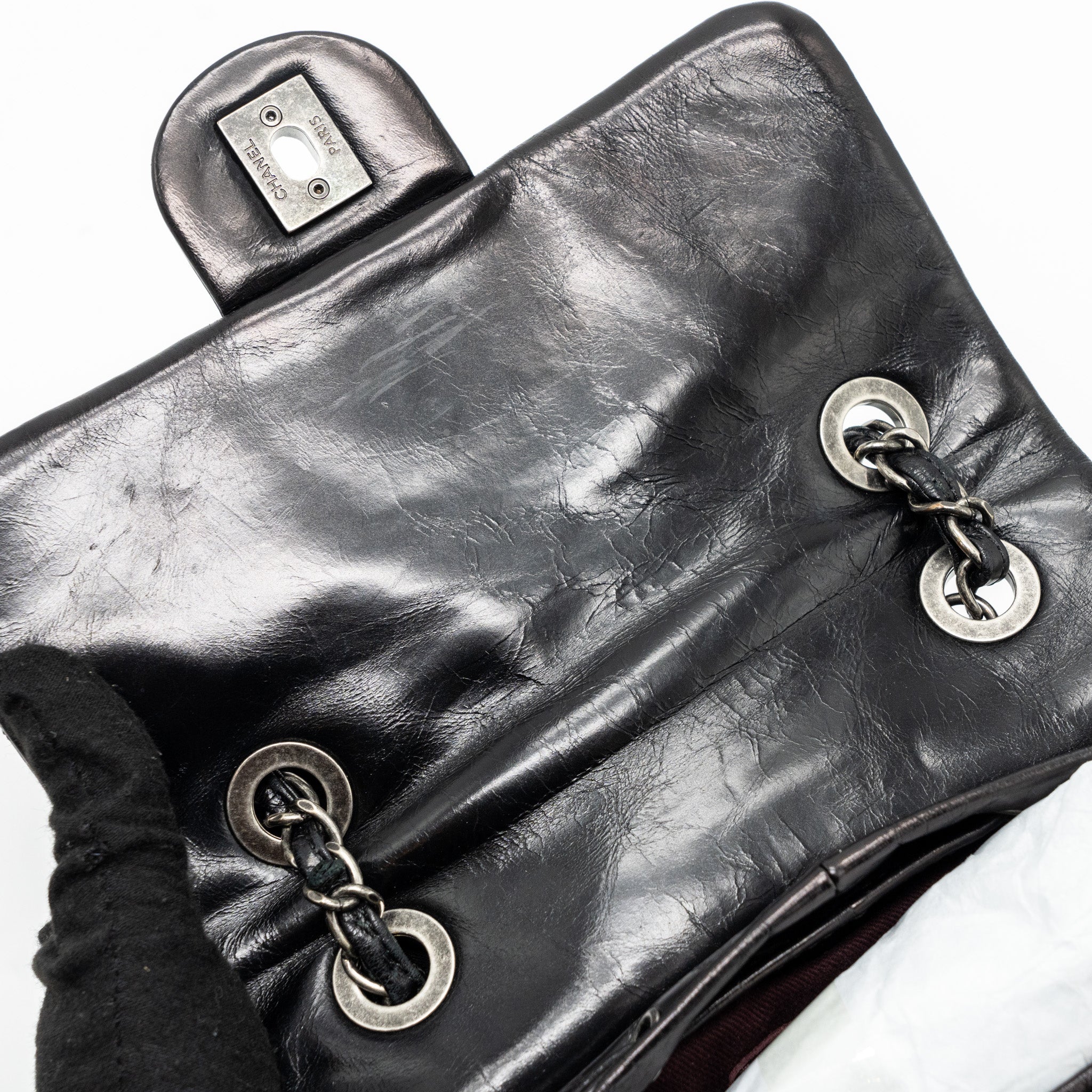 Chanel small mountain backpack quilted calfskin / shearling multicolour ruthenium hardware
