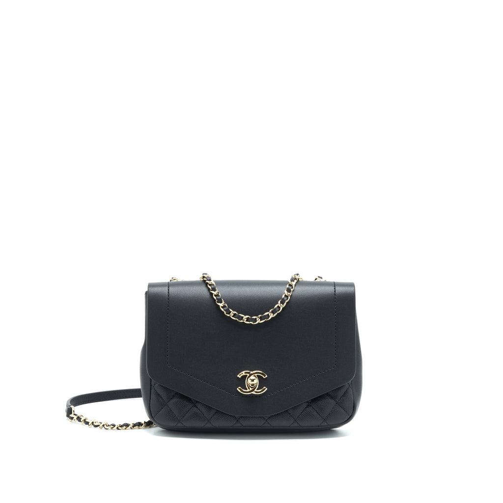Chanel Flap Chain Bag Black L